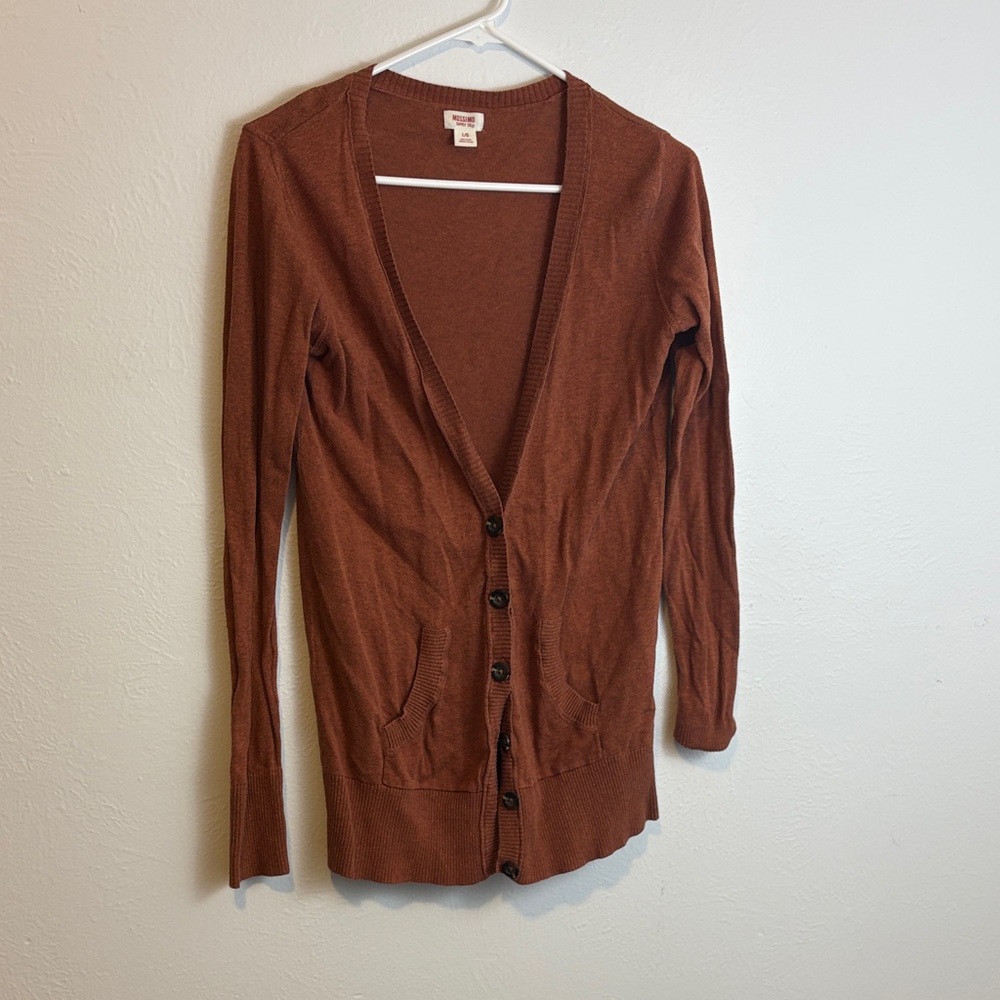 Mossimo Women's Rust Cardigan Sweater